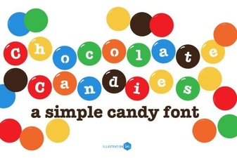 Chocolate Candies Family Font: Creative Design Ideas