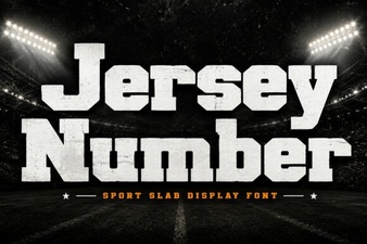 Jersey Number Fonts for Bold Sports Design