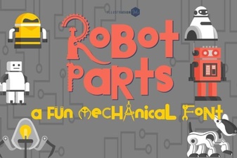 Robot Parts Font: Creative Design & Project Ideas