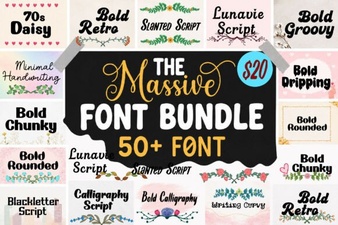 The Massive Mega Bundle Font: Creative Design Freedom