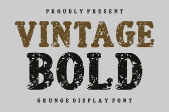 Vintage Bold Font: Creative Design Ideas
