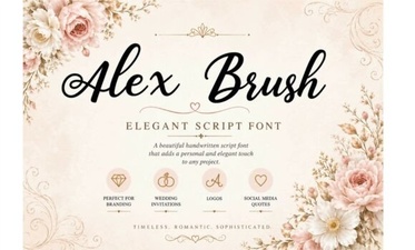 Alex Brush Font: Elegant Handwritten Design Ideas