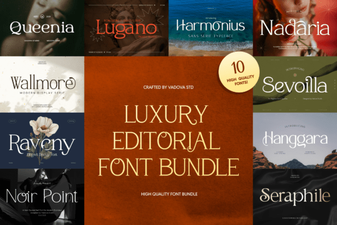 Luxury Editorial Font Bundle for Stunning Design Projects